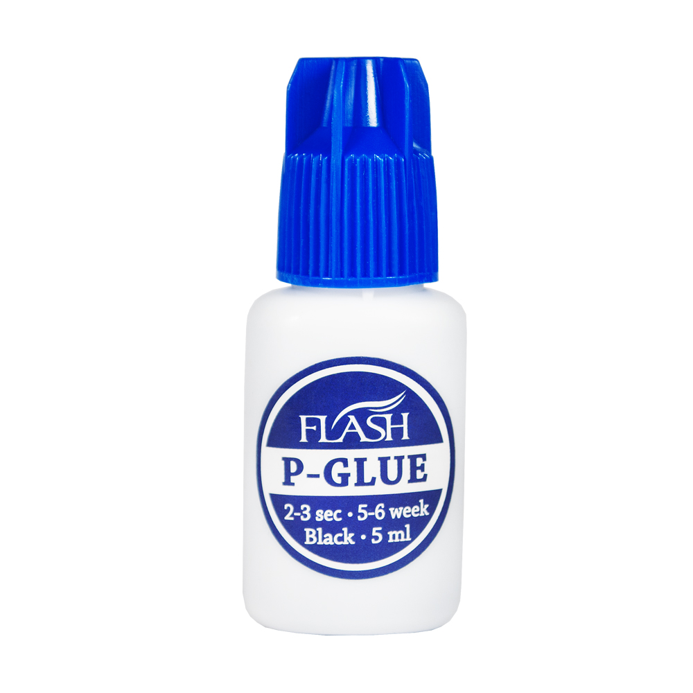 FLASH P-Glue - Клей для наращивания ресниц, 2-3 сек, 5-6 недель, черный