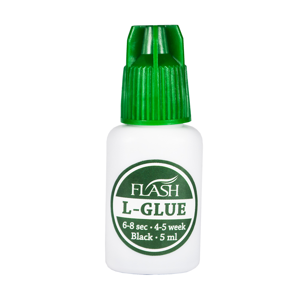 FLASH L-Glue - Клей для наращивания ресниц, 6-8 сек, 4-5 недель, черный