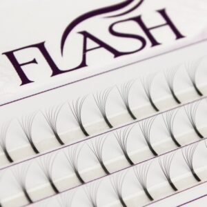 FLASH Вії пучкові Tootsy 6D, вигин D, товщина 0.07 мм, довжина 8 мм, 60 пучків