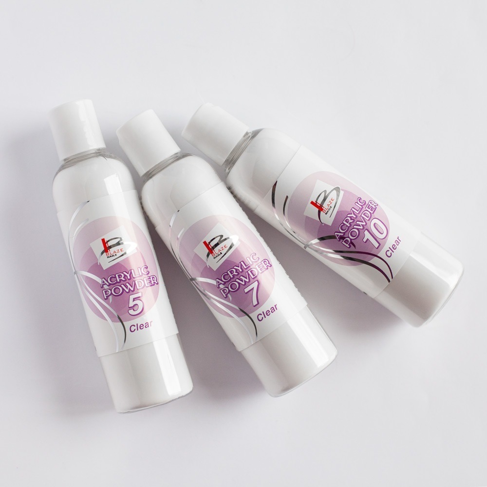 BLAZE Powder 5, Clear, 118 мл - акрилова пудра / середня швидкість полімеризації - Зображення 2