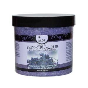 LA PALM Pedi-Gel Scrub – Гелевий скраб з екстрактом морських водоростей, Lavender – Лаванда, 355 мл